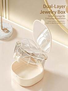 5pcs Exquisite Jewelry Storage Boxes With Transparent Lids And Multi-Compartment Design. Compact And Lightweight, Effectively Dust-Proof, Suitable For Storing Rings, Earrings And Small Accessories, Ideal For Home Storage Or Travel. - Multicolor - View 9