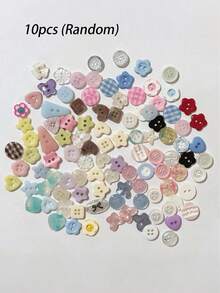 50/30/20/10/5pcs Colorful Buttons, Suitable For DIY Clothing, Sweaters And Handmade Crafts (Random Style) - Multi-color - View 11