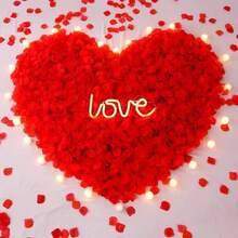 10000pcs Red Artificial Silk Rose Petals, Faux Rose Petals, Suitable For Wedding Aisle, Proposal, Romantic Night, Holiday Party, Room Decoration - Multicolor - View 3