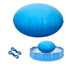 Inflatable Winter Pool Cover Pillow (4x4 Ft Round) With Two 3-Meter Ropes – Designed For Above-Ground Pools; Cold-Resistant, Thickened Inflatable Float; Winterizing Kit With Ropes; PVC Ice Equalizer Pillow To Support Pool Covers. - A - View 13