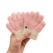 1pc 0.6-3 Years Old Baby Winter Warm Gloves Five-Finger Split Korean Style Cute Thickened Children's Gloves - Multicolor - View 7
