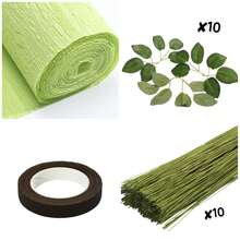 Multi-Color Thick Crepe Paper Handmade Floral Material 9.8 Inch * 8 Feet Thick Paper Flowers Kindergarten Hand-Made White Flowers Crepe Paper - Multiple Styles - View 28