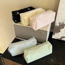 1pc Fashion Pencil Case, Ins Style Japanese High-End School Bag, Excellent Appearance, Portable Design, Compact But Large Capacity School Stationery Storage Bag, Back To School Gift, Back To School Season - Single Piece - View 2