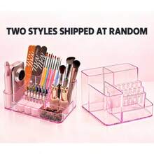 1PC Nail Machine & Nail Drill Holder 28 Holes Clear Drill Bit Plastic Stand For Desktop Storage, Skincare Storage, Gadget Storage, Professional Nail Tool Organizer And Storage Box (ABS) - Multicolor - View 14