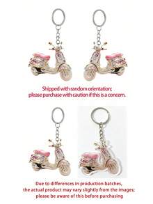 2D Acrylic Shiny Motorcycle-Shaped Keychain, Electric Vehicle Pattern Bag Charm, Daily Decorative Gift, Suitable For Backpack, Wallet, Phone, Earphone, Car Charm, Unique Birthday Gift, Party Gift, Back To School Gift, Teacher's Day Gift, Halloween Christmas Gift - Multicolor - View 10