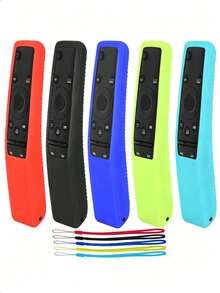 1pc Silicone Protective Cover Compatible With Samsung Smart TV BN59 Series Remote Control - Multicolor - View 1