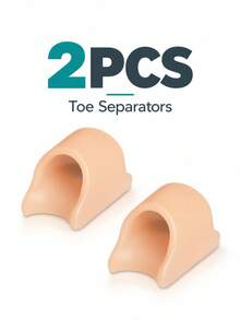 Separadores de dedos reutilizables de gel, adecuados para los dedos gordos, férulas acolchadas suaves para los dedos, almohadillas para pies para hombres y mujeres - Cómodas y suaves, con diseño ergonómico - Cuidado de los pies - Protector de dedos de los pies - Ver 7