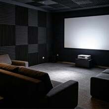 Black Soundproofing Foam Board, Flame Retardant, High Density, Fast Recovery, Easy Installation, Wedge-Shaped Acoustic Panel, Suitable For Recording Studio, Home Theater, Gaming Room, Acoustic Treatment Sound Absorption Panel, Conference Room, Office Soundproof Wall - Multi-color - View 3