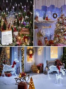 1PC Solar Fairy Light String -32M/22M/17M/12M/7M Outdoor String Light, DIY Copper Wire Material, Waterproof Garden Light, 8 Flashing Modes, Suitable For Gardens, Terraces, Trees, Weddings, Camping, Parties, Parties,Fences,Christmas,Holiday Decoration - Solar String Light - View 13