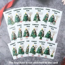 18pc/1pc Alloy Christmas Tree Keychain Hug Ornament, Mini Pendant Gift Set For Car Keys Bag Backpack, Christmas New Year Stocking Stuffer Decor - Multicolor - View 6
