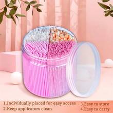50/310Pcs Disposable Make-Up Applicator Set, Mascara Wands, Eyelash Curlers, Eyeshadow Applicators, Disposable Lip Applicators, Microswabs, Essential Kit For Make-Up Artists With Case - Pink - View 8