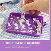 6pcs Diamond Painting Tray, Diamond Art Bead Storage Box, DIY Handicraft Tool Accessories Set - A - View 3