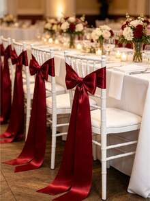 1/5 Roll Satin Ribbon - Glossy, For Wedding, Birthday, Party Decorations, Gift Wrapping, Floral Arrangements - - Elegant Decoration Ribbon For Professional & Home Use, Wedding Decor, Glossy Finish, Fine Craftsmanship, Versatile Trim, Event Planners - Multicolor - View 7
