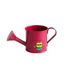 1pc Small Home Gardening Watering Can, Colorful Metal Watering Pot With Stickers - Candy Color Shower Head 2 - View 10