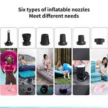 Portable Multi-Function Electric Air Pump/Vacuum Pump With LED Light, 1200mAh Large Capacity Long Battery Life, USB Rechargeable, Suitable For Vacuum Bags, Air Mattresses And Swim Rings, Convenient For Travel (Not Suitable For Balloons) - Multicolor - View 6