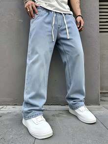 Men Jeans - Light Blue - View 1
