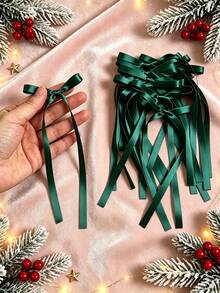 50/30PCS/5pcs Christmas Ribbon Bows For Flower Gift Packaging, Balloons And Various Decorations, Handmade Sewing Accessories Bows, DIY Jewelry Hair Accessories - Ribbon Bow - View 14