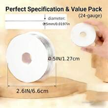 3 Rolls Jewelry Wire Set, 5m Per Roll, Fade Resistant, Jewelry Making Material - Fine Soft Flexible Beading & Wrapping Wire, Metallic Colored Wire, Suitable For Handmade, Art, Bracelet, Beading, Crafting, 0.5mm - Gold Silver Light Gold - View 7