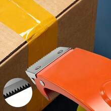 New Metal Hand‑Held Tape Dispenser, Portable Box Sealing Tape Gun, Heavy‑Duty Carton Sealer Cutter For Shipping & Packing, Practical Packaging Tape Tool For Warehouse, Logistics, Household Mailing & Box Packing Tasks - Multi-color - View 6