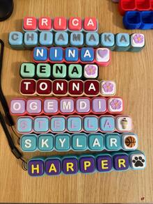 Ultimate Personalized Name Fidget Clicker. 3D Printed, CLICKER Keychain, Party Favor, Clicky Sensory ASMR Gift - Multicolor - View 9