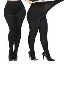 1 Pair Women's Oversized Tight Pants - Stylish, Sexy And Elegant. Perfect For Daily Life, Parties, Gatherings, Commuting And Office Work. - Black - View 12