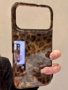奢華豹紋貝殼紋理手機殼，適用於 iPhone 17 Pro Max 17 Pro 17 Air 17 16 15 14 Plus 13 12 Pro Max 11，時尚防震後蓋 - 彩色 - 查看 2