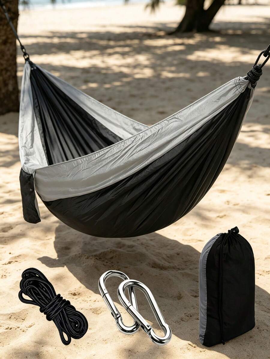 Outdoor Camping Hammock, Portable Non-Slip Rocking Chair, Suitable For Indoor And Outdoor Relaxation - Multicolor - View 1