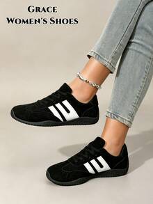 2026 Women's Lightweight Comfortable Beige Slip-On Shoes For Sports/Outdoor/Running/Casual - Black - View 2