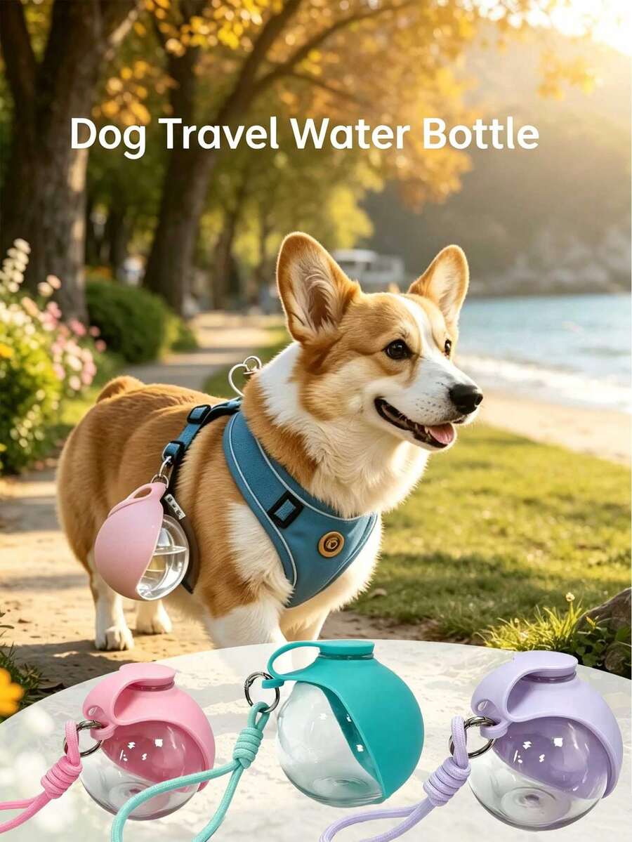 便攜式寵物水瓶 防漏狗狗戶外飲水杯 便攜式狗狗旅行水瓶 戶外寵物飲水碗