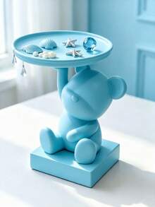 1pc Bear Tray Multiple Colors Available DIY Assembly Jewelry Organizer - Multicolor - View 4