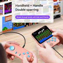 YIYI Handheld Retro Game Console Macaron Mini 666-In-1 3.0-Inch Large Screen, Retro Classic Game Console 600mAh Large Battery Plug And Play Portable Game Console 1&2 Player Retro Game Console Best Gift For Men And Women - 1pc - View 9