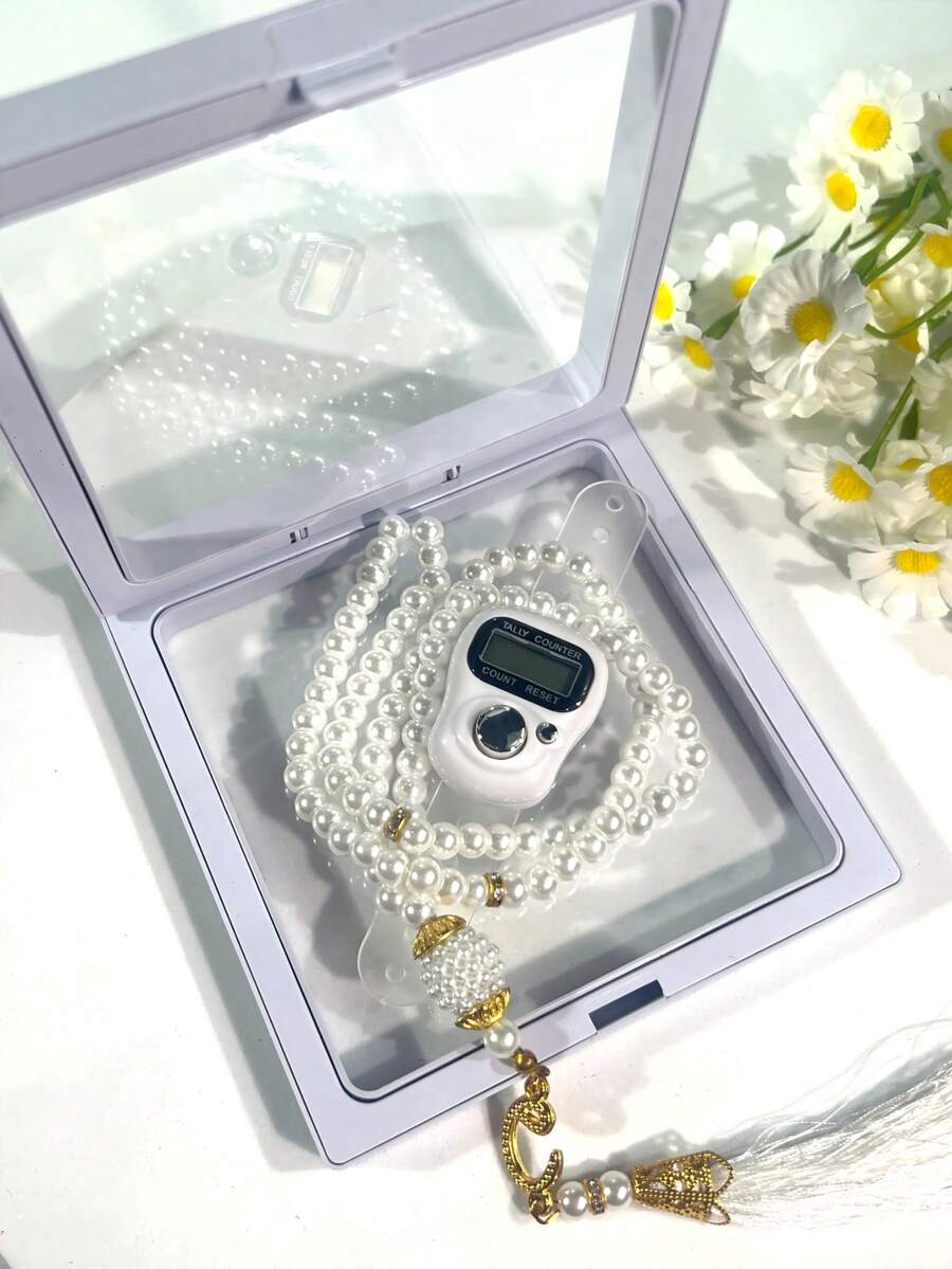 New Portable Transparent Gift Box Colorful Rhinestone Counter, Suitable For Games, Gifts, Digital Display, Reading Counter, Warehouse Points Counter, Prayer And Worship Ceremonies - Multicolor - View 1