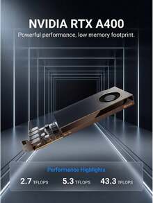 Nvidia RTX A400 4GB Professional Graphics Card | CAD/Graphic Design Modeling | 4K Multi-Display Output | Industrial Packaging Workstation GPU - View 4