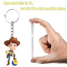 Disney Toy Story Soccer Cowboy Woody Cartoon-Shaped Keychain Pendant, Made Of Acrylic Material, Flat Cartoon Decoration, Metal Key Ring, Bag Accessory, Portable Accessory - Multicolor - View 5