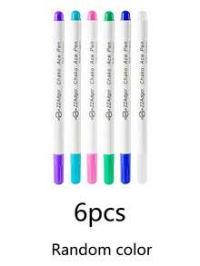 12pcs Disappearing Ink Pens, Water-Soluble Fabric Marker Pens, Sewing Art DIY Tracing Embroidery Supplies, Blue And Purple, Sewing Marking And Tracing Tools (Random Style, Random Color) - Multicolor - View 13