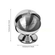 [Flip Lid Candy Storage Jar] Leak-Proof Stainless Steel Spherical Seasoning Jar With Flip Lid - Ideal Storage Container For Sugar And Candy, Kitchen Accessory, Candy Jar - Multicolor - View 10