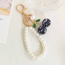 Women's Minimalist Fruit Pearl Chain Keychain, Creative Girl Best Friend Bag Charm Accessory - Multicolor - View 12
