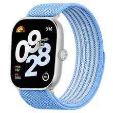 Redmi Watch6 內置矽膠防滑透氣編織錶帶，Redmi Watch5/4 可調節柔軟透氣尼龍環形錶帶， 8/9/10 Pro 通用編織尼龍透氣錶帶，適合女性、男性、學生禮物 - 藍色 - 查看 2