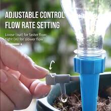 4pcs-Automatic Plant Watering Device With Adjustable Control Valve, Indoor And Outdoor Garden Plant Irrigation System, Holiday Plant Nanny. - Multicolor - View 5