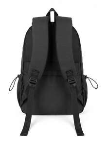 Men's Large Capacity Casual Backpack, School Bag For Middle School, High School And College Students, Daily Commute Laptop Bag, Outdoor Travel Backpack, Multi-Pocket Zipper Closure Multifunctional Storage Bag, Multiple Colors Available, Collegiate Style - A - View 11