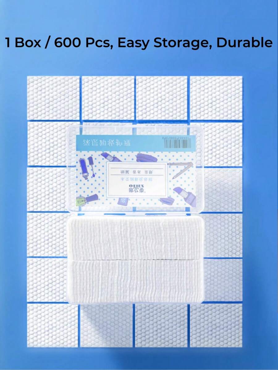 OEIEZ 600PCS Cotton Pads, Oversized Extra‑Thick 100% Cotton Makeup Remover Pads, Chemical‑Free Sensitive‑Skin Friendly, Multi‑Use For Wet Compress Skincare Nail Polish Removal - View 1