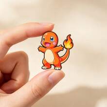 Anime Character Enamel Brooch, Cute Pikachu Eevee Charmander Metal Lapel Badge, Cartoon Collectible Backpack Accessory, Fan Gift - Multicolor - View 7