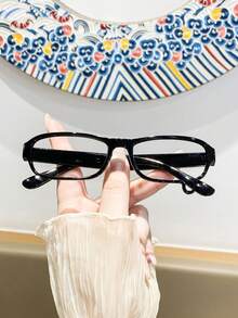 Y2K Teardrop Rimless Glasses With Decorative Frame Design. Perfect For Photoshoots, Gatherings, And Parties. - Multicolor - View 1