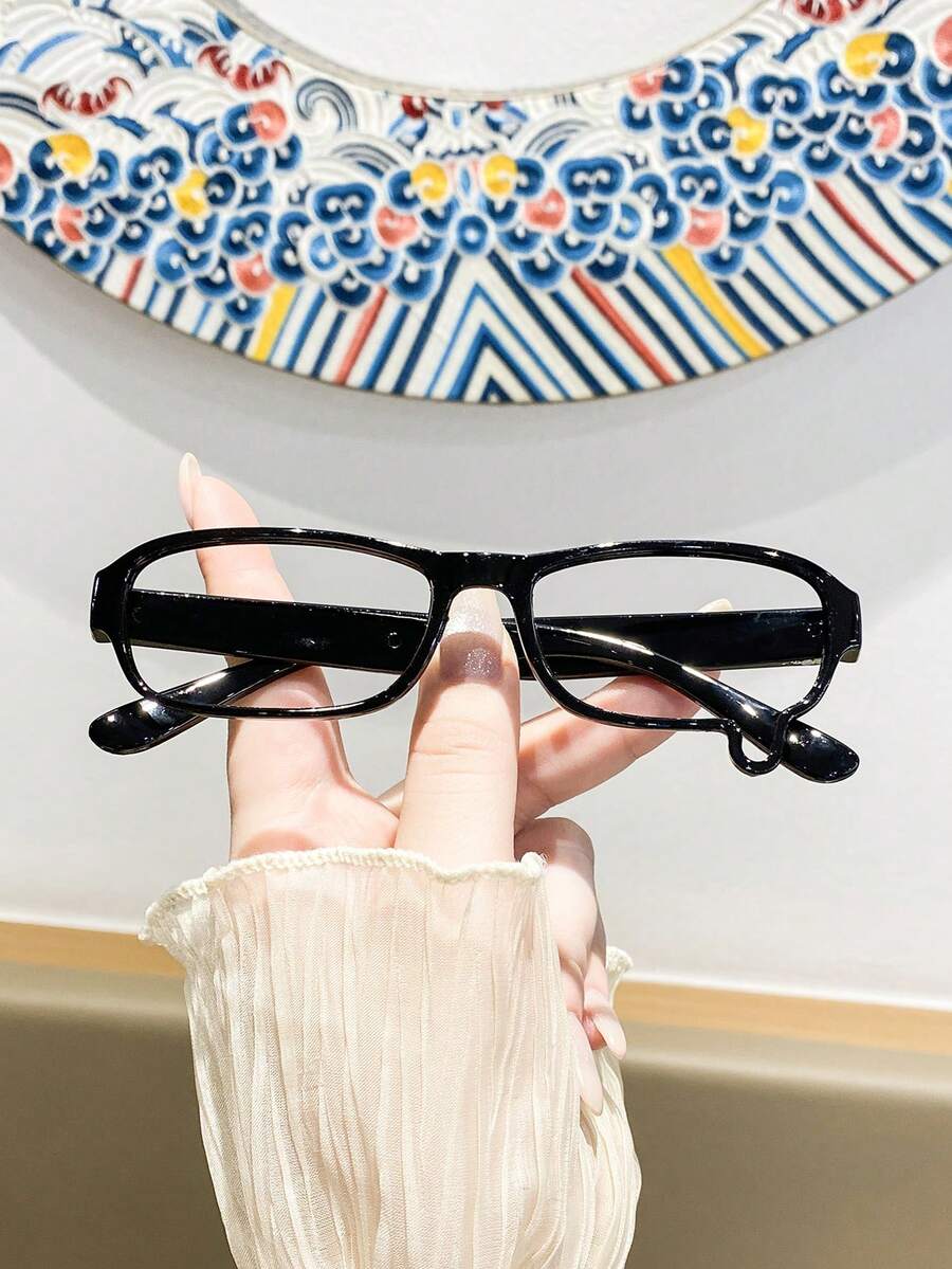 Y2K Teardrop Rimless Glasses With Decorative Frame Design. Perfect For Photoshoots, Gatherings, And Parties. - Multicolor - View 1