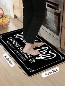 SANJIANGDI 1pc European-Style Carved Borders Pattern Kitchen Mat, 0.6mm Crystal Velvet Soft And Machine Washable.Suitable For Kitchen,Corridors, Bathrooms, Living Rooms, Outdoor Door Mats, And Toilets. Useable Throughout The Year And For Various Holidays. - Multicolor - View 12