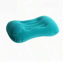 1pc Portable Inflatable Travel Pillow, Foldable Lightweight Camping Pillow, Compact Bed & Neck Support Pillow For Backpacking, Hiking, Camping, Travel & Outdoor Use - Multicolor - View 6