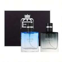 Charming Men's Gift Set Perfume, Fresh Lemon Scented Men's Perfume Set 1.01oz*2, Long-Lasting Cologne Perfume Set, Perfect Birthday Gift For Father, Boyfriend - Charming Men's Gift Box 30ML*2 - View 3