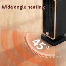 SOKANY 500W Portable Small Size Ceramic Electric Heater, Indoor Use, Tilt Shut-Off & Overheat Protection, Suitable For Studio, Room And Garage Office Personal Space Heating - Black - View 3