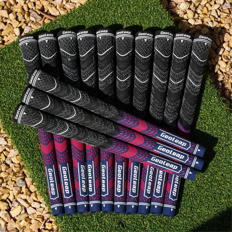 Geoleap 13-Piece All-Weather Golf Grips, High Grip Traction & Solid Playing Feedback - Multicolor - View 1