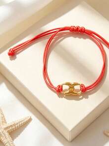1PC Fashionable Multi-Color Handmade Woven Rope Bracelet For Women - Handmade Pull Cord - View 10